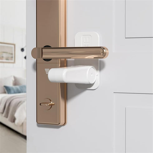 Child Proof Door Handle Lock, Baby Proof Door Knob Safety Lock, Adhesive Childproof Door Lever Lock for Kids Toddlers