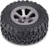4pcs RC Crawler Tires, Rubber Grappler Tires with Plastic Wheel for 1/16 RC Car