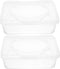 TOPPERFUN 2Pcs Baby Wipes Dispenser Box with Lid Portable PP Wipe Holder for