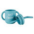 Stephan Baby Sippy Cups - Soft Silicone Training Cup with Lid & Straw, 4-Ounce, Beach Bum