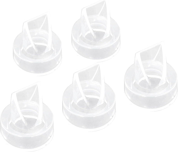 RIZGHWOY Duckbill Valve Replacement Kit, 5 Pieces, Food Grade Silicone, Baby Pump Valve,