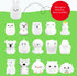 Lumipets Baxter The Bunny Squishy Night Light for Kids | Silicone Lamp with Tap & Remote Control | Rechargeable Color