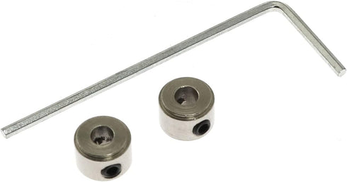 Maxmoral 30PCS 1/8'' Plated Landing Gear Stopper Set Wheel Collar 8x3.1mm / 0.3''x 0.12'' Remote Control Aircraft Replacement RC Airplane Model Aircraft