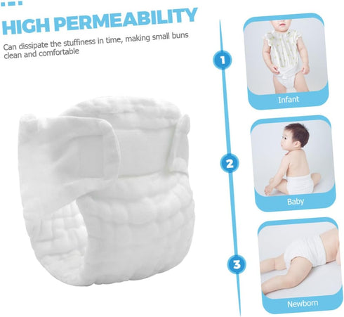 ORFOFE Reusable Cloth Diapers for Newborns - Comfortable & Dry