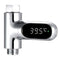 Shower Thermometer - LED Digital Display Waterproof Battery Free Design for Baby Bath/Tub
