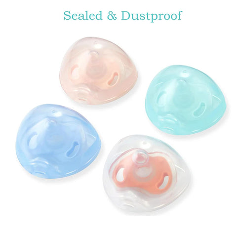 (4 Pack)| PandaEar Pacifier Nipple Holder Case Container Boxes Universal Accessories Holders| Travel Cases| BPA Free