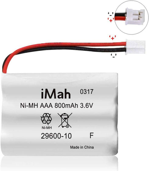 iMah 29600-10 Summer 28650 29000 29000A 29040 29030 Ni-MH Battery Replacement for Infant Baby Monitor Wide View & Clear
