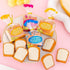 Kawaii Toast Bread Eraser - Cute 3D Cartoon Pencil Eraser for Painters and Artists, Office and School Supplies
