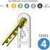BePuzzled Keyhole Hanayama Metal Brainteaser Puzzle, Mensa Rated Level 4, Ages 12 and Up
