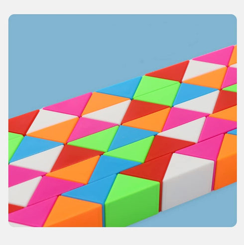 TANCH (36 1PACK) Fidget Magic Snake Cube Puzzles Twist Ruler Speed Cubes Brain Teaser Game Toys for Kids Block