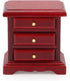 1:12 Miniature Bedside Furniture Dollhouse Nightstand Bedroom Drawer Cabinet Model Accessories Mini House Scene