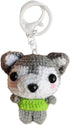 ANLicome Handmade Cute Keychains for Women,Girls Key Chain Accessories Wristlet Crochet Cute Puppy