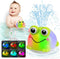 KAYOMIPE Light Up Bath Toys for Kids Ages 1-3,Rechargeable Frog Bath Toy Sprinkler