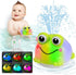 KAYOMIPE Light Up Bath Toys for Kids Ages 1-3,Rechargeable Frog Bath Toy Sprinkler