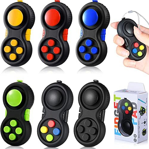 Skylety 6 Pieces Cam Fidget Pad Controller Relieve Anxiety Handheld Mini Game