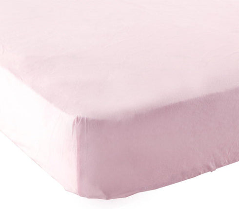 Luvable Friends Unisex Baby Fitted Portable Crib Sheet, Pink, One Size