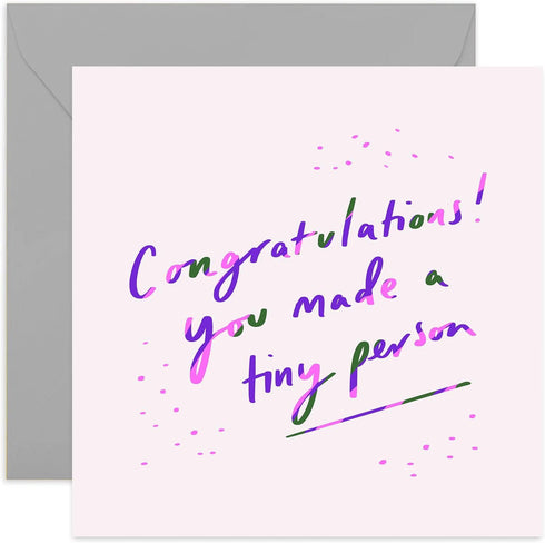 Old English Co. Neon Pink Beautiful Mummy To Be Card - Expecting