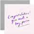 Old English Co. Neon Pink Beautiful Mummy To Be Card - Expecting