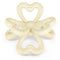 Haakaa Silicone Clover Teether Toy, Food Grade Silicone for Babies 3-12 Months, Soft Chew Toy (Oat)