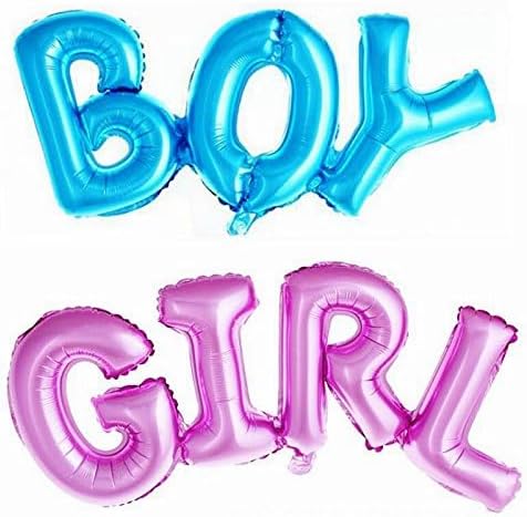 Boy and Girl Alphabet Letters Foil Mylar Balloons for Party Decoration