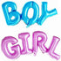 Boy and Girl Alphabet Letters Foil Mylar Balloons for Party Decoration