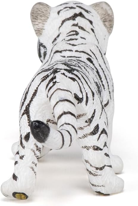 Papo Hand-Painted Wild Animal Kingdom White Tiger Cub - 50048 Collectible for Children