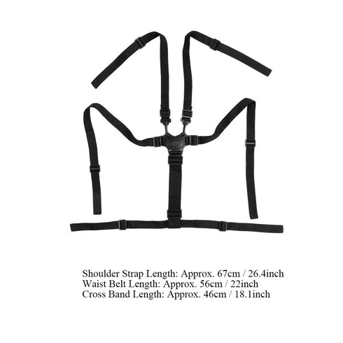 5 Point Child Seat Belt Harness - Universal Adjustable Strap for Baby Stroller Pushchair Protection