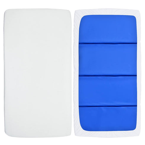 Soft & Breathable Nap Mat Sheet 24" x 48" x 4" Fitted Cover for Preschool Day Care Rest Nap Mat, White
