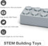 Lekebaby Building Bricks 1500 PCS Basic Blocks, Compatible with Major Brands (Gray)