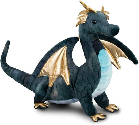 Douglas Aragon Navy Dragon - Soft Plush Stuffed Animal Toy
