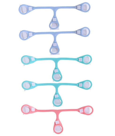 Hacent 5 Pack Baby Cloth Diaper Fasteners, Blue, Green & Pink, Replaces Diaper