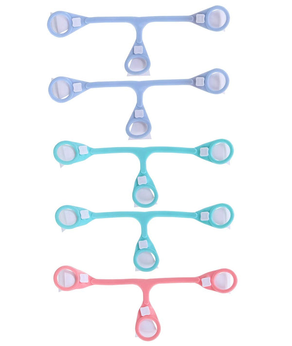 Hacent 5 Pack Baby Cloth Diaper Fasteners, Blue, Green & Pink, Replaces Diaper