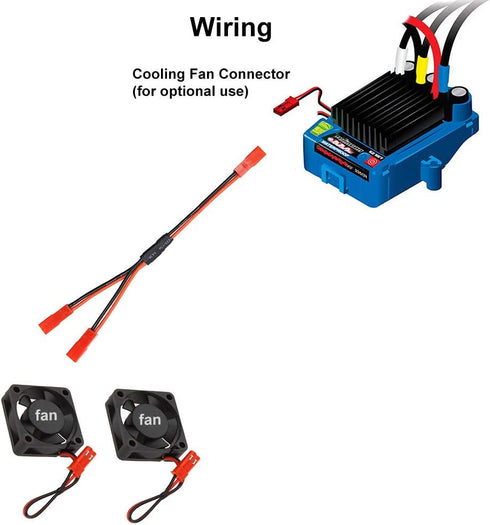 6PCS JST Plug Splitter Y Cable, JST Male Female Parallel Adapter Harness for Traxxas TRX-4 RC Car Crawler Truck