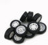 10pcs Toy Car Wheels 20mm Rubber Tire for 2mm Shaft DIY Model Accessories