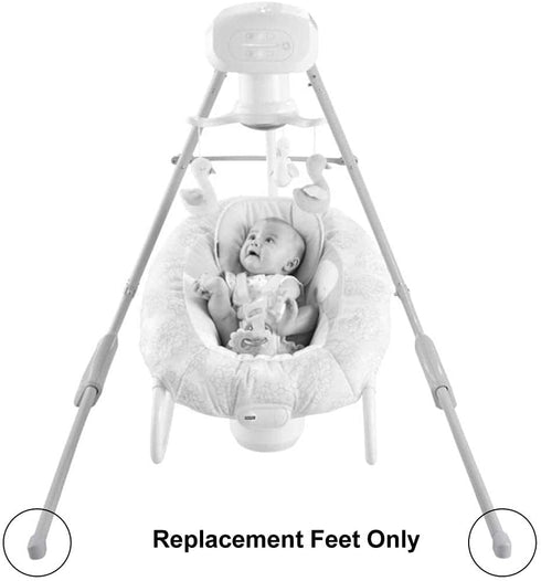 Replacement Parts for Fisher-Price Swing, Deluxe Cradle 'n Swing FHW45, Includes 2 Replacement Feet