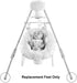 Replacement Parts for Fisher-Price Swing, Deluxe Cradle 'n Swing FHW45, Includes 2 Replacement Feet