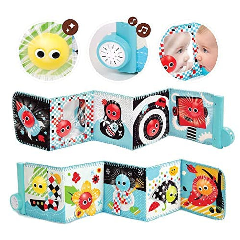 (0 12 Tummy-Time Yookidoo First Soft Cloth Baby Book - Lights and Music to Months). Essential Toy for Infant