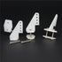 10 Sets W13xL18xH25mm 4 Hobbypark Nylon Standard Control Horns Holes with Screw for RC Airplane Parts KT Model