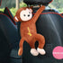 XIZHI 17" Monkey Stuffed Animal Hanging Doll Plush Toy - Gifts for Kids & Adults (Yellow and Brown)