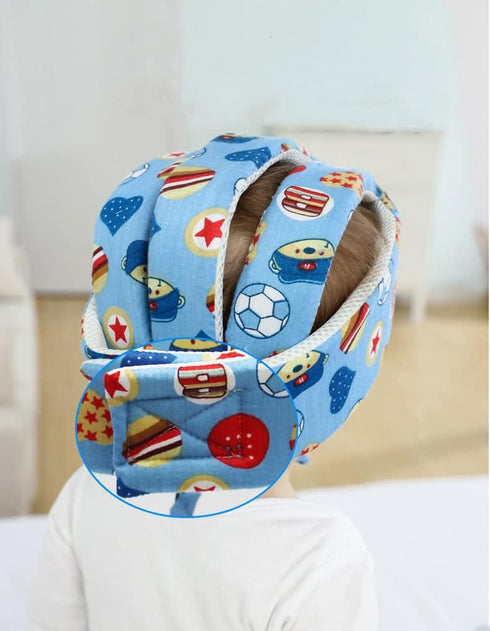 Baby Toddler Walking Helmet, Anti-Collision Head Protector for Crawling, Adjustable Soft Cushion Safety Cap