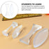 Balacoo Optical Lens Set - 2pcs Convex Concave Lens Set, Science Classroom Teaching Equipment Kits Supplies