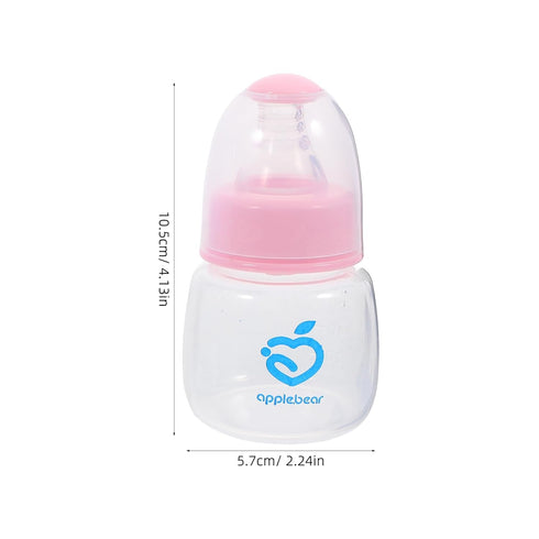Set 9 Pack 4Oz Kisangel Mini Infant Feeding Bottles Plastic Baby Bottles with Soft Nipples Leak-Proof Design