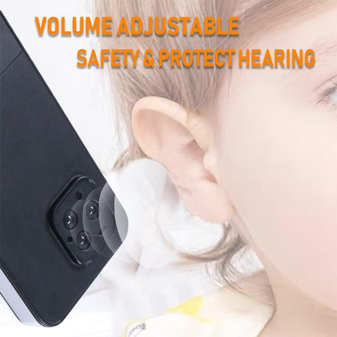 Musical Cell Phone Toy for 1 Year Old Toddlers - Baby Phone Toy with Light and Sound, Gifts for Boys and Girls (Black)