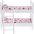 Wooden Dollhouse Furniture Baby Bunk Bed with Ladder for Miniature Dollhouse Accessories - 1/12 Scale