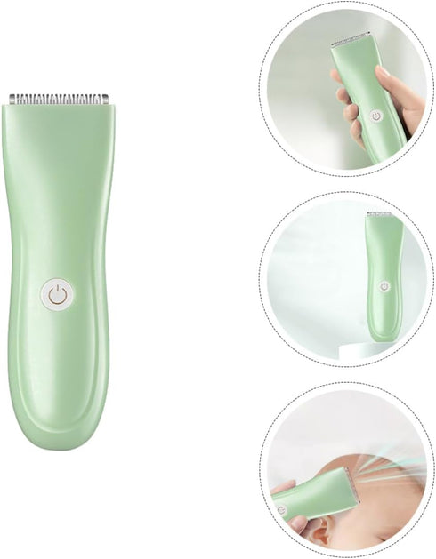 Trimmer Vaguelly Hair for Newborns Cordless Rechargeable Hair Clipper Cutter Quiet for Haircuts Light Green