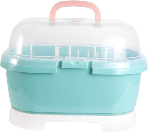 Kisangel Bottle Storage Box with Drain Shelf Durable Organizer for Bottles Pacifiers