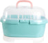 Kisangel Bottle Storage Box with Drain Shelf Durable Organizer for Bottles Pacifiers