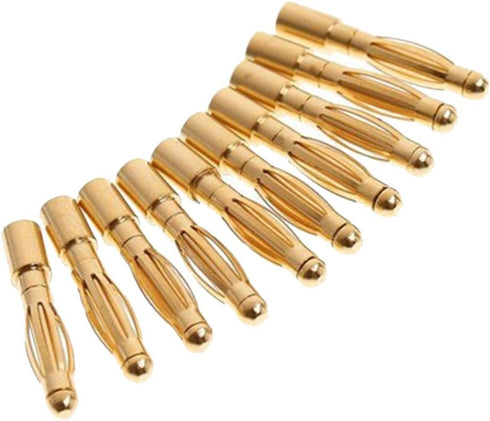 20 Pairs 2MM Gold-Plated Banana Plug Bullet Male Female Connector Adapter for RC Lipo Battery ESC Motors