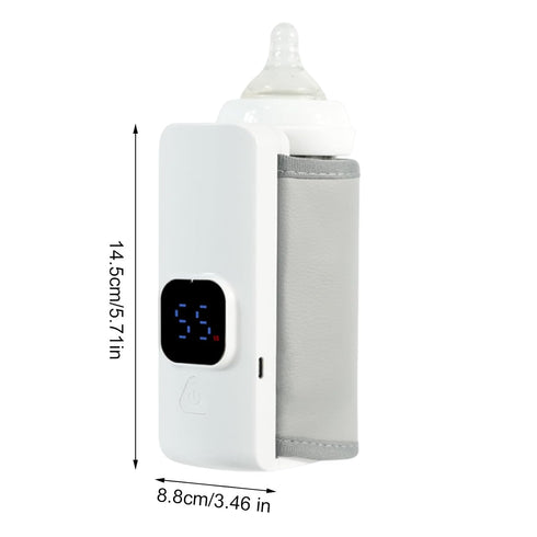 Generic 5.71in Milk Warmer - Portable Battery Powered Feeding Supplies, Fast Heating Bottle, Compact Care Tool, Easy