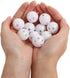 10Pcs White Rattle Balls Inserts Rattle Box Repair Doll Noise Maker Noise Maker Insert Rattle for Animal Puppet Doll Baby Pet,Rattle Inserts